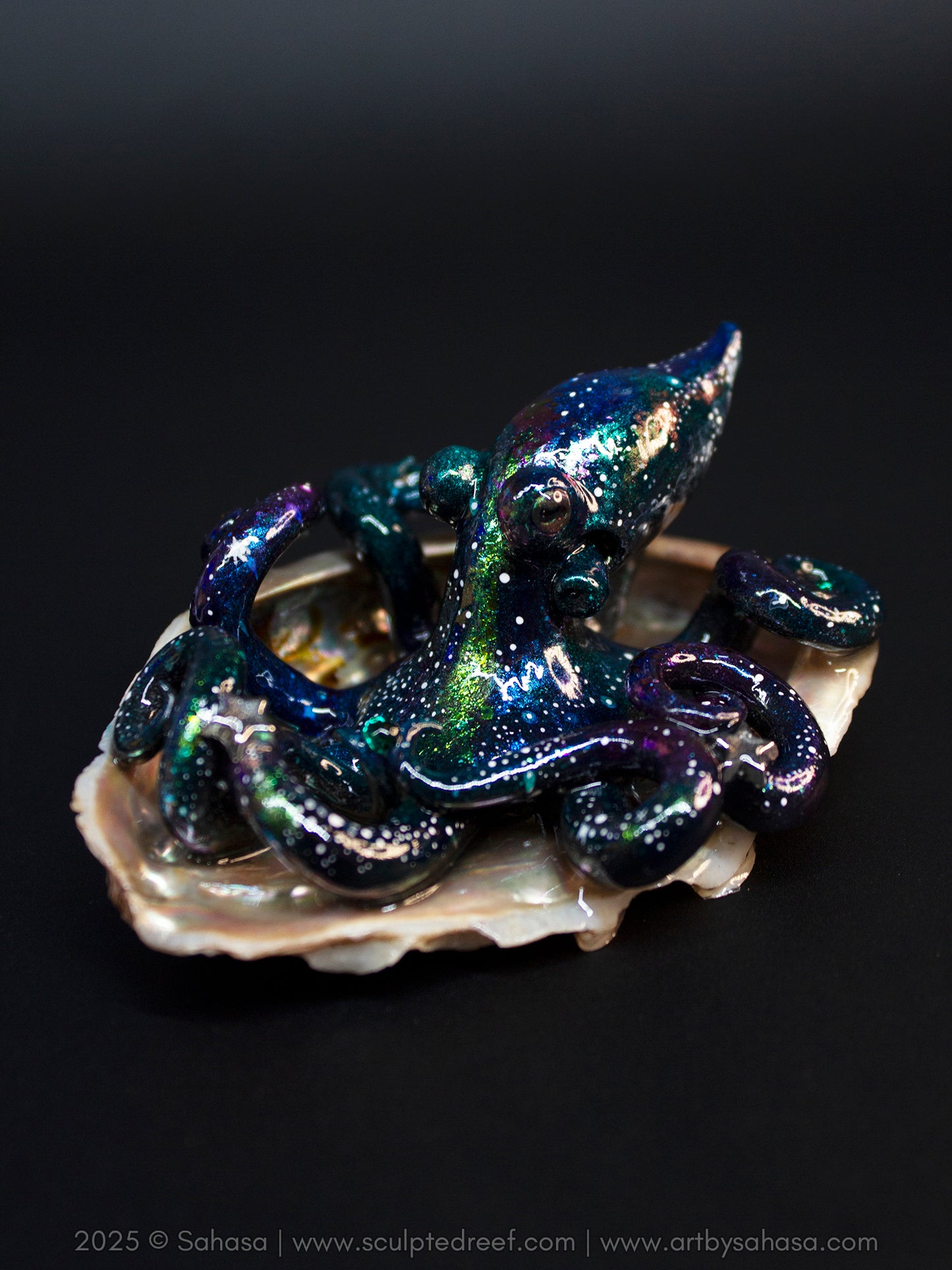 NOVA - Shelltopus (Large) - OOAK Nebula Octopus Sculpture