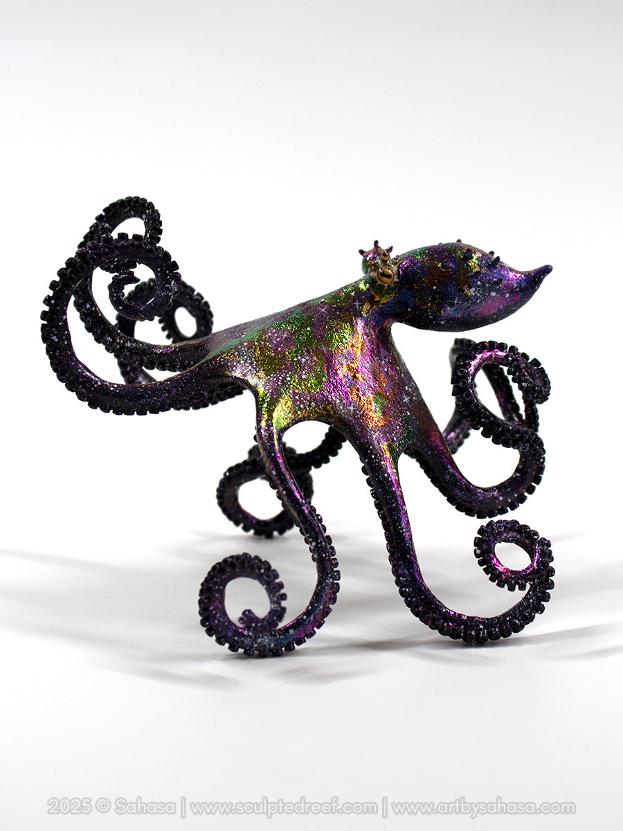 CARINA - 130 x 145 x 105mm - OOAK Nebula Octopus Sculpture