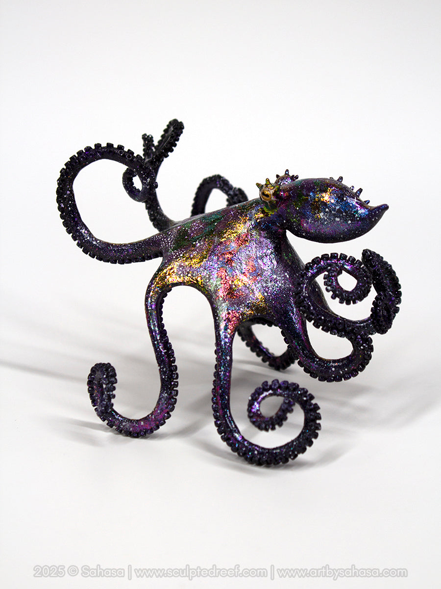 CARINA - 130 x 145 x 105mm - OOAK Nebula Octopus Sculpture