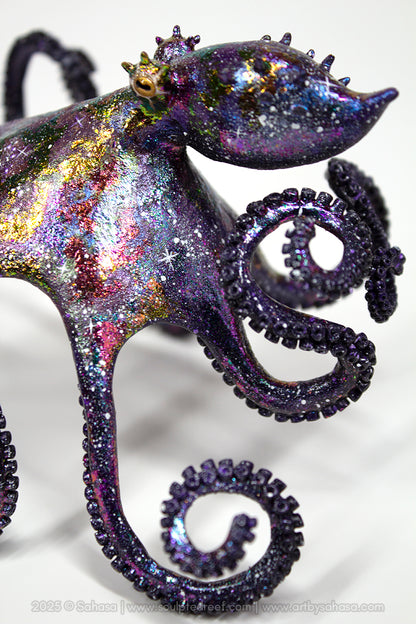 CARINA - 130 x 145 x 105mm - OOAK Nebula Octopus Sculpture