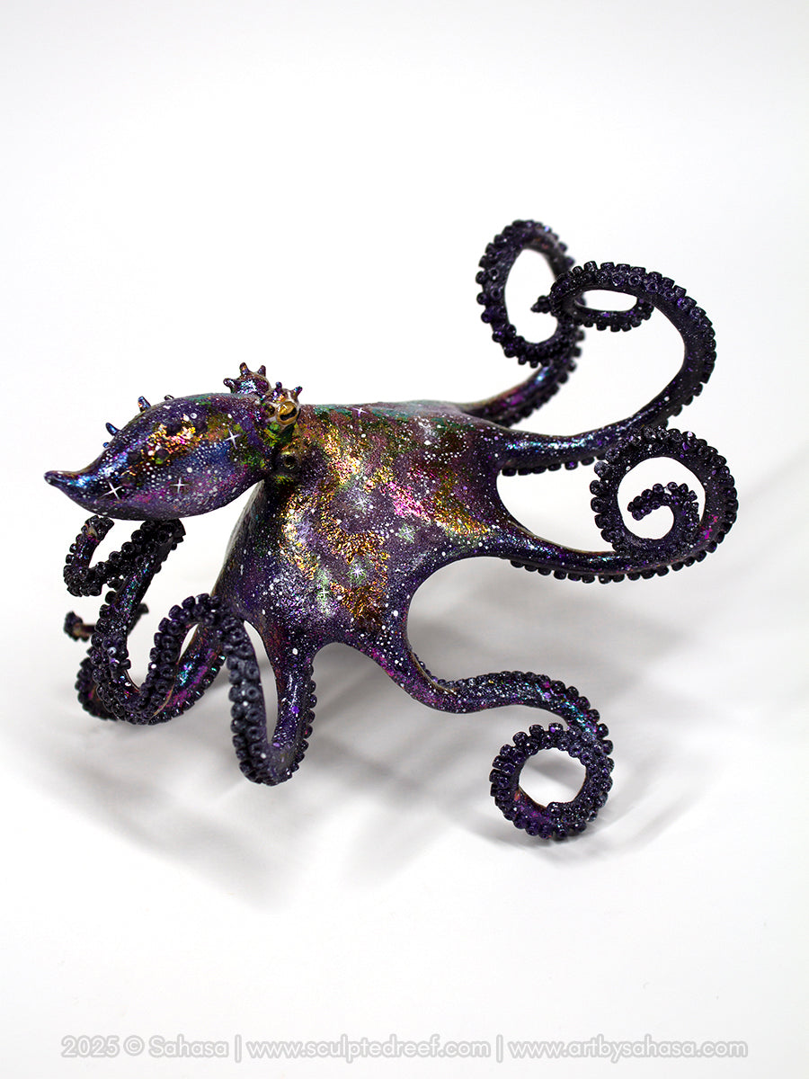 CARINA - 130 x 145 x 105mm - OOAK Nebula Octopus Sculpture