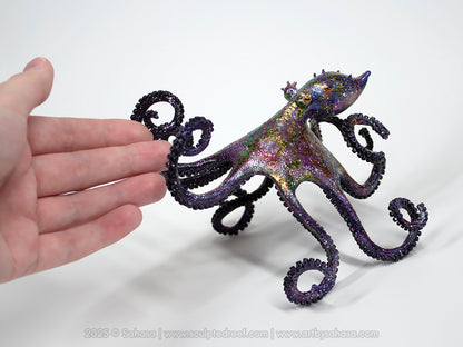 CARINA - 130 x 145 x 105mm - OOAK Nebula Octopus Sculpture