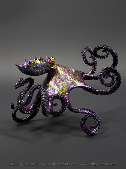 CARINA - 130 x 145 x 105mm - OOAK Nebula Octopus Sculpture