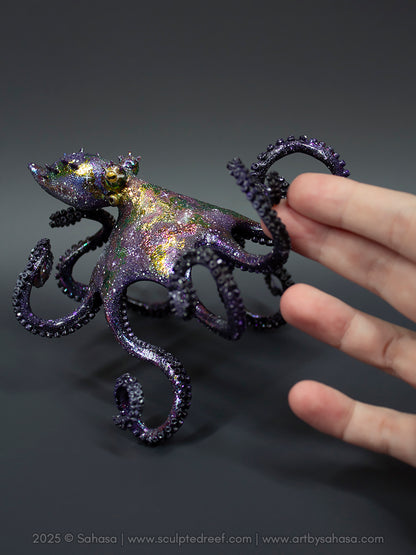 CARINA - 130 x 145 x 105mm - OOAK Nebula Octopus Sculpture