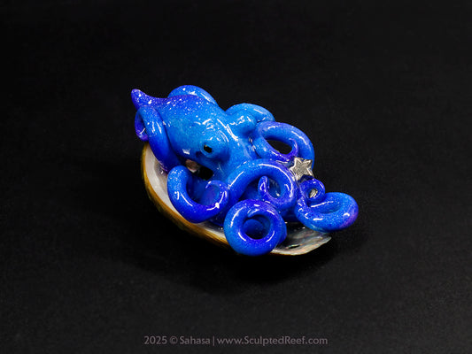 SHANTI - Shelltopus (Baby) - OOAK Star Guardian Octopus Sculpture