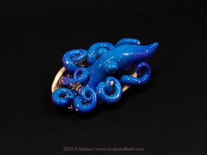 PAX - Shelltopus (Baby) - OOAK Star Guardian Octopus Sculpture