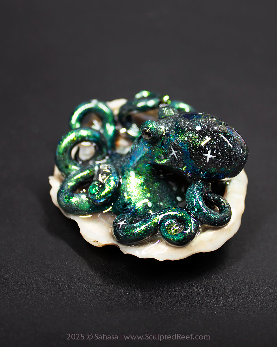 IRVING - Shelltopus (Large) - OOAK Nebula Octopus Sculpture