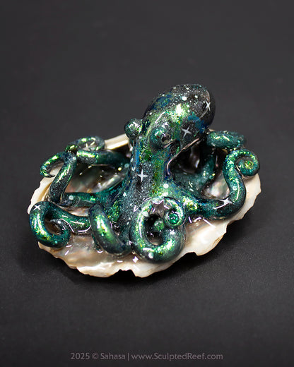 IRVING - Shelltopus (Large) - OOAK Nebula Octopus Sculpture