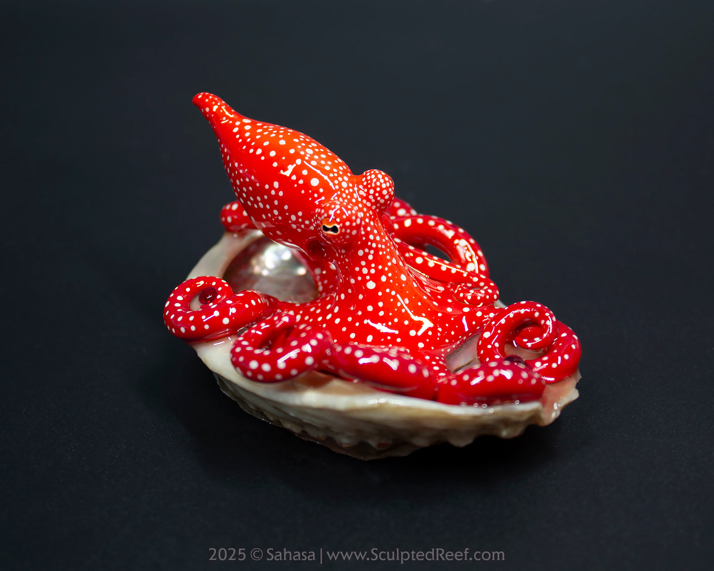 MAZU  - Shelltopus (Large) - OOAK Starry Night Octopus Sculpture