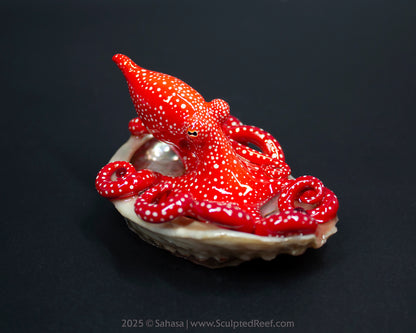 MAZU  - Shelltopus (Large) - OOAK Starry Night Octopus Sculpture