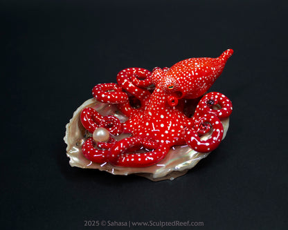 LUCIA - Shelltopus (Large) - OOAK Starry Night Octopus Sculpture