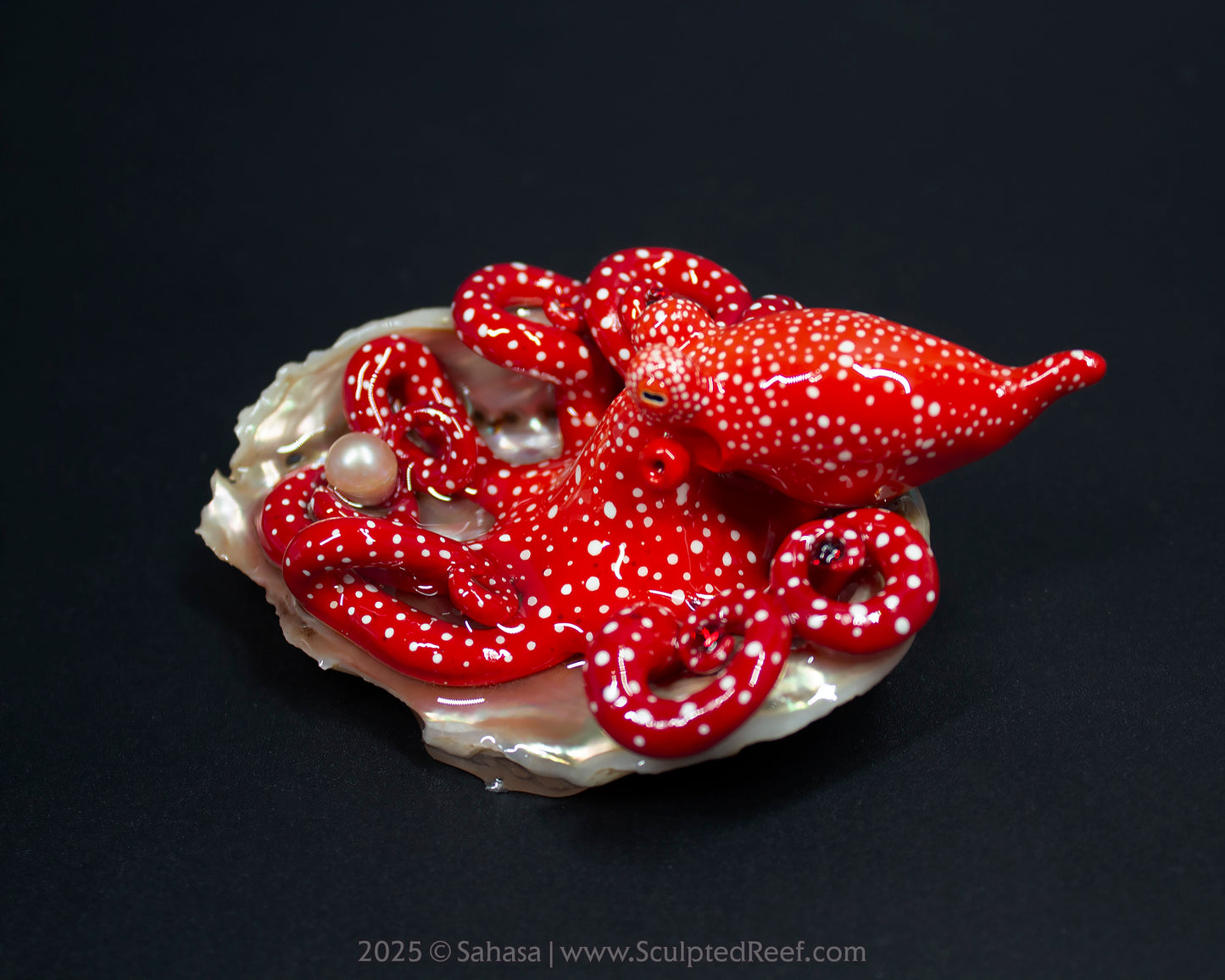 LUCIA - Shelltopus (Large) - OOAK Starry Night Octopus Sculpture