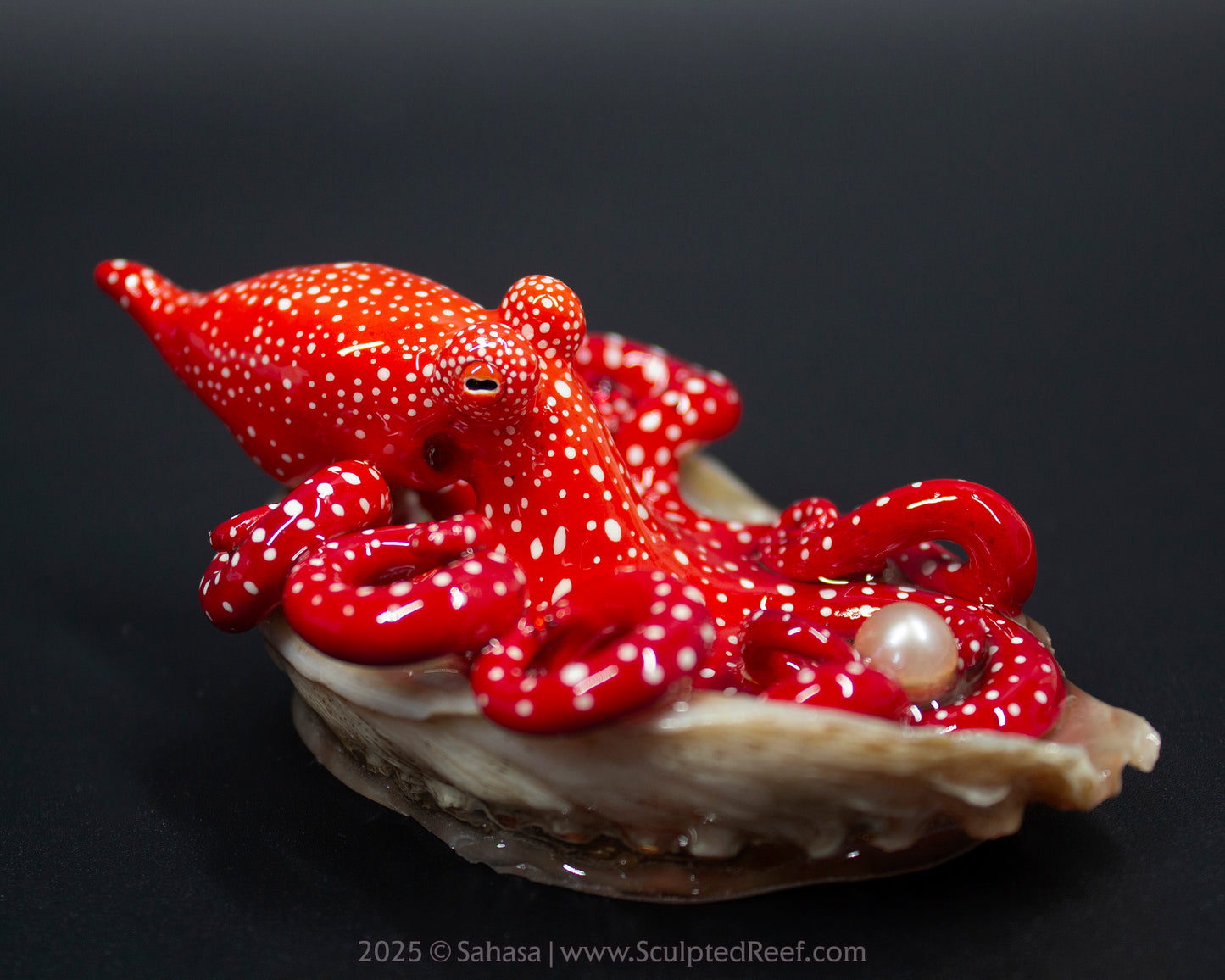 LUCIA - Shelltopus (Large) - OOAK Starry Night Octopus Sculpture