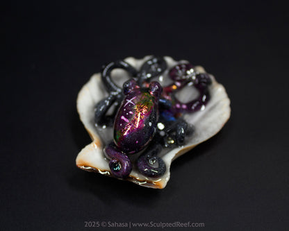 SOLARIS - Shelltopus (Medium) - OOAK Nebula Themed Octopus Sculpture