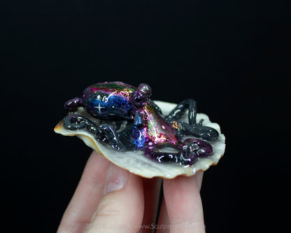 SOLARIS - Shelltopus (Medium) - OOAK Nebula Themed Octopus Sculpture