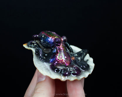 SOLARIS - Shelltopus (Medium) - OOAK Nebula Themed Octopus Sculpture