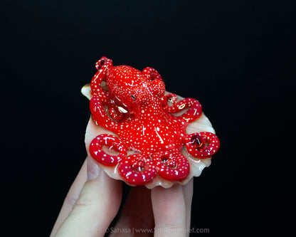 SORCHA - Shelltopus (Medium) - OOAK Starry Night Octopus Sculpture