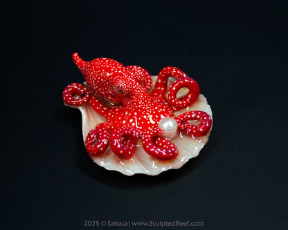 APRIL - Shelltopus (Medium) - OOAK Starry Night Octopus Sculpture