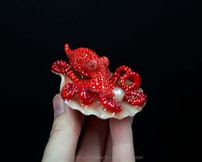 APRIL - Shelltopus (Medium) - OOAK Starry Night Octopus Sculpture