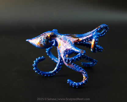 IRIS - 90 x 80 x 55mm - OOAK Nebula Octopus Sculpture