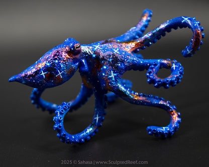 IRIS - 90 x 80 x 55mm - OOAK Nebula Octopus Sculpture