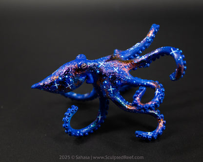 IRIS - 90 x 80 x 55mm - OOAK Nebula Octopus Sculpture