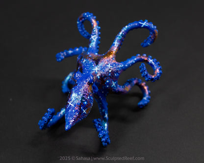 IRIS - 90 x 80 x 55mm - OOAK Nebula Octopus Sculpture