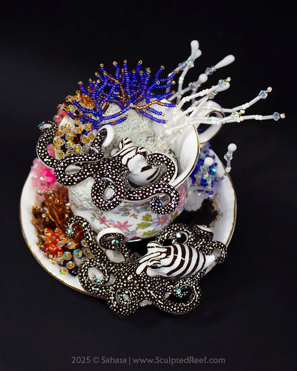 No.6 "Octopus Garden VI" - Sculpted Reef Series - Larger Pacific Striped Octopus Sculpture - Presale