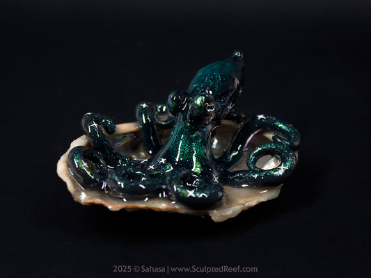 AURIGA - Shelltopus - OOAK Nebula Octopus Sculpture