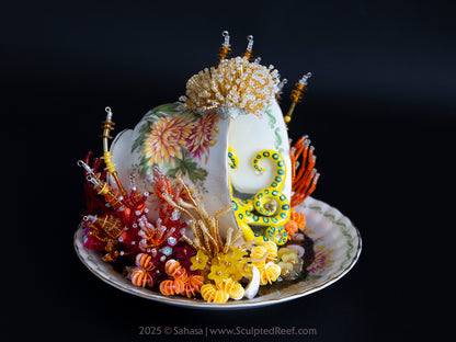 No.8 "Octopus Garden VIII" - Sculpted Reef Series - Blue Ringed Octopus Sculpture