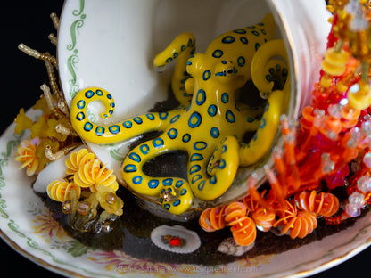 No.8 "Octopus Garden VIII" - Sculpted Reef Series - Blue Ringed Octopus Sculpture
