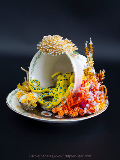 No.8 "Octopus Garden VIII" - Sculpted Reef Series - Blue Ringed Octopus Sculpture