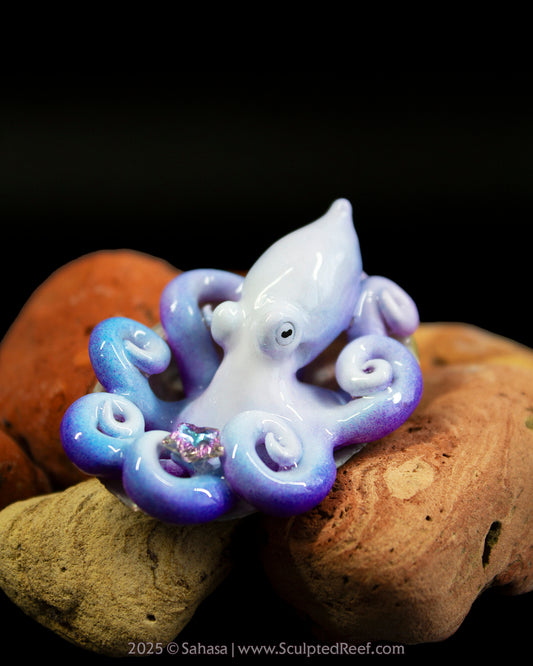 SHARLA - Shelltopus (Baby) - OOAK Star Guardian Octopus Sculpture