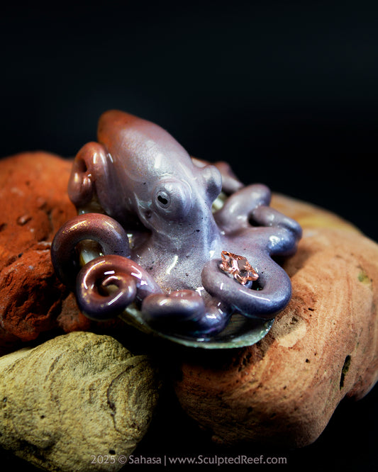 WILLA - Shelltopus (Baby) - OOAK Star Guardian Octopus Sculpture