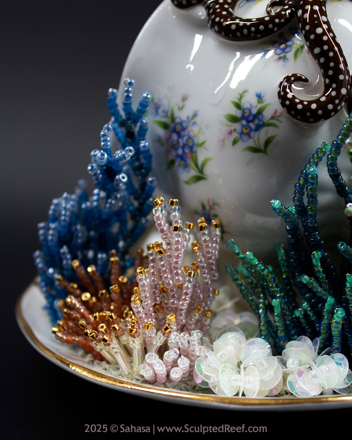 No.11 "Octopus Garden IX" Sculpted Reef Series - Larger Pacific Striped Octopus Sculpture