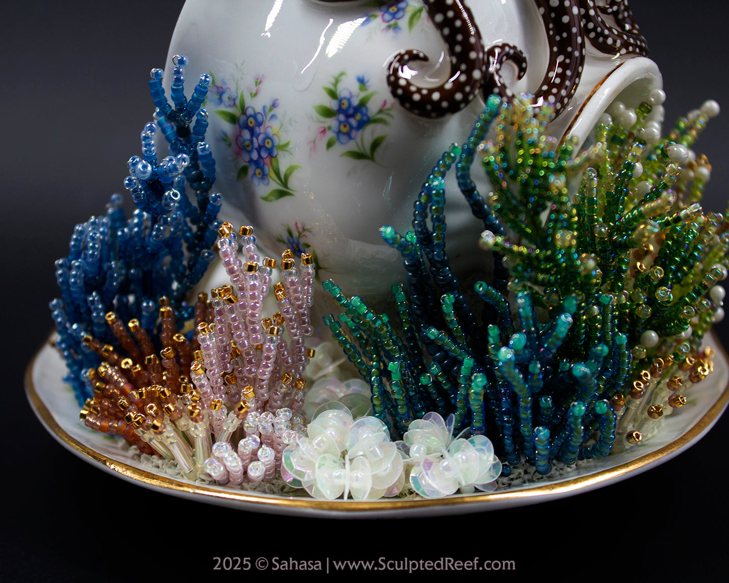 No.11 "Octopus Garden IX" Sculpted Reef Series - Larger Pacific Striped Octopus Sculpture