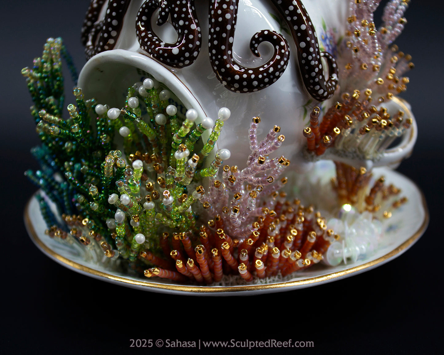 No.11 "Octopus Garden IX" Sculpted Reef Series - Larger Pacific Striped Octopus Sculpture