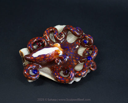 LORELEI - Shelltopus - OOAK Day Octopus Sculpture