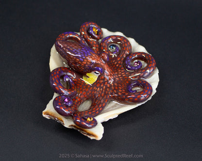 PEYTON - Shelltopus - OOAK Coconut Octopus Sculpture
