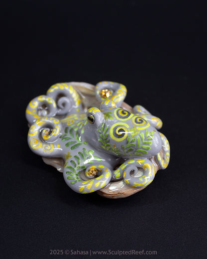 FELIX - Shelltopus (Baby) - OOAK Octopus Sculpture