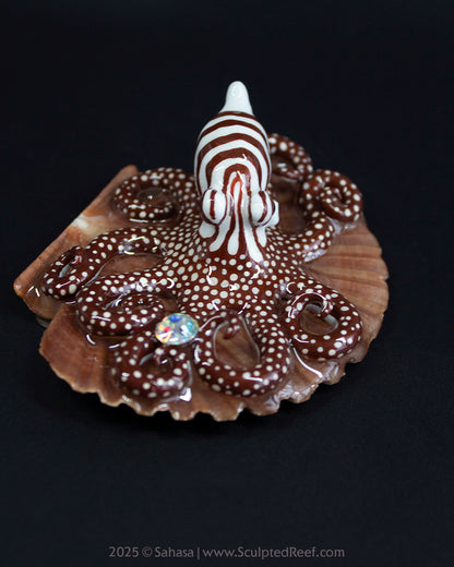 CALLAHAN - Shelltopus - OOAK Larger Pacific Striped Octopus Sculpture