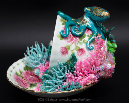 No.12 "Reef Dreams VI" Sculpted Reef Series - Caribbean Reef Octopus Sculpture