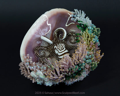 No.16 "Jewel" Sculpted Reef Series - Larger Pacific Striped Octopus Sculpture