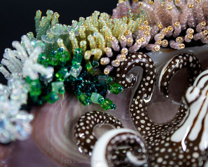 No.16 "Jewel" Sculpted Reef Series - Larger Pacific Striped Octopus Sculpture
