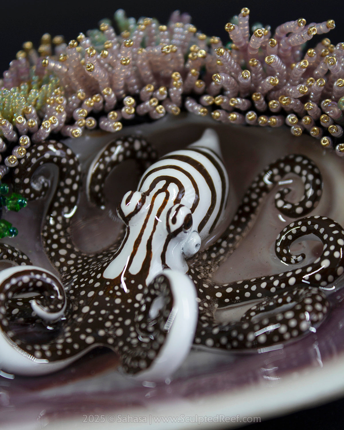 No.16 "Jewel" Sculpted Reef Series - Larger Pacific Striped Octopus Sculpture