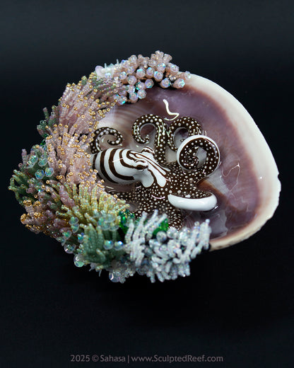 No.16 "Jewel" Sculpted Reef Series - Larger Pacific Striped Octopus Sculpture