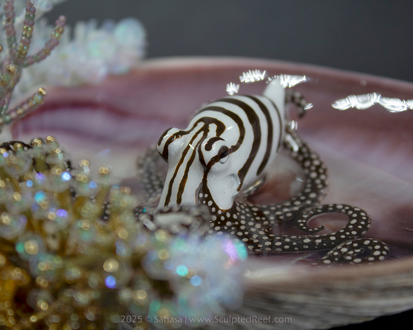 No.13 "Hyakinthos" Sculpted Reef Series - Larger Pacific Striped Octopus Sculpture