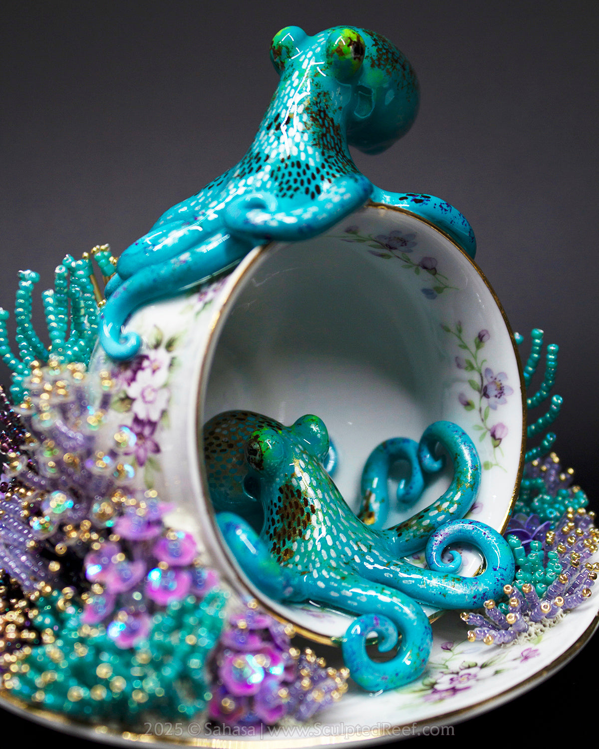No.17 "Reef Dreams VII" Sculpted Reef Series - Caribbean Reef Octopus Sculpture