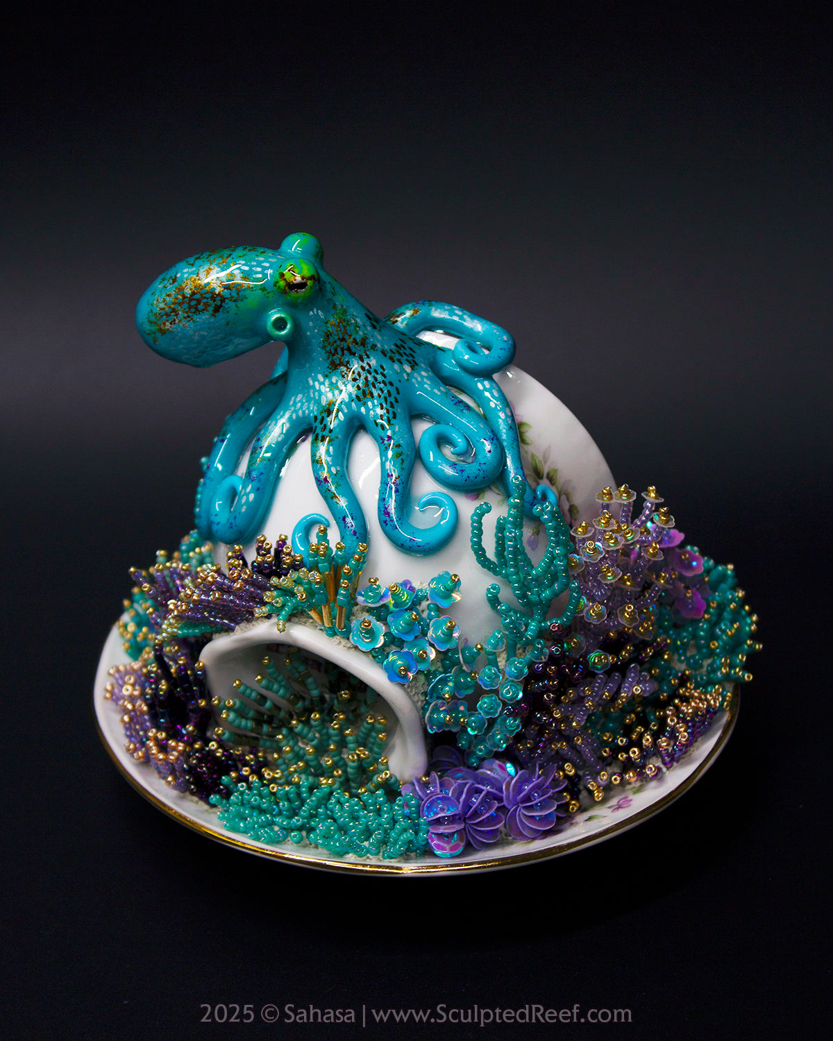 No.17 "Reef Dreams VII" Sculpted Reef Series - Caribbean Reef Octopus Sculpture