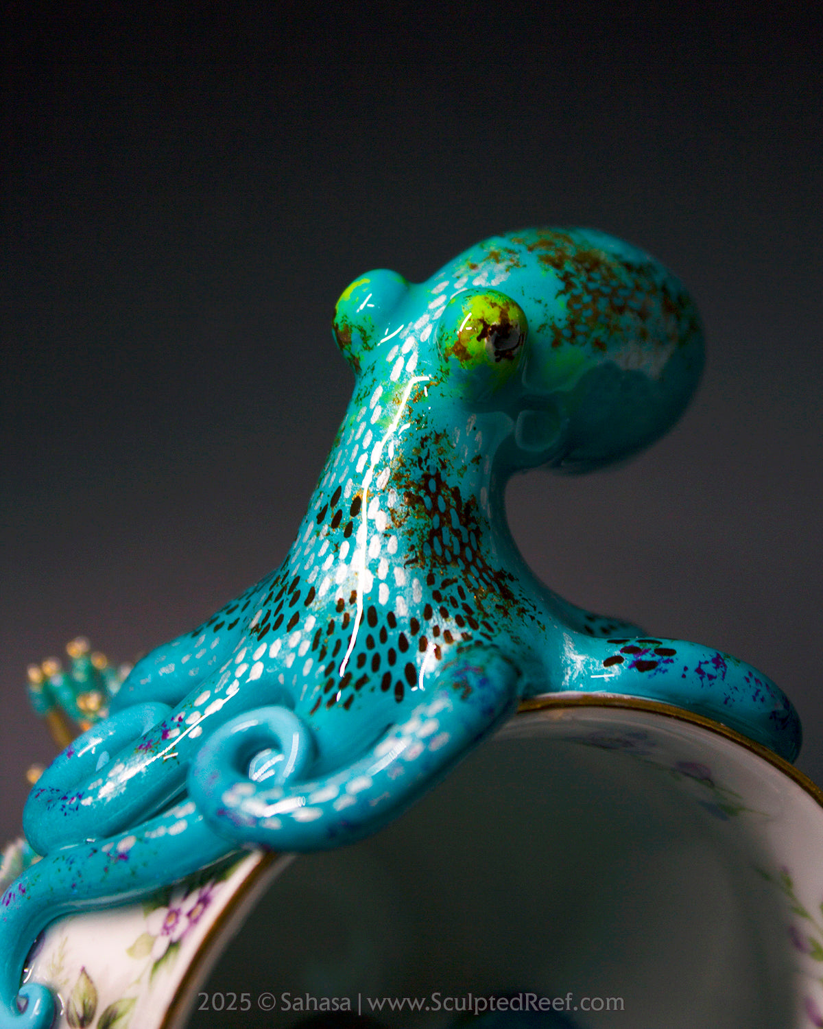 No.17 "Reef Dreams VII" Sculpted Reef Series - Caribbean Reef Octopus Sculpture